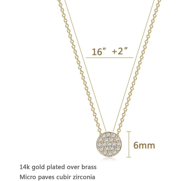 Personalized 14K Gold Plated Pendant Necklace - Perfect for Any Special Occasion - Picture 4 of 6